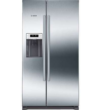 BOSCH SERIE 6 2 DR SIDE BY SIDE FREEZER REFRIGERATOR (GROSS 608L) (STAINLESS STEEL) KAI90VI20G