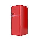 EUROPACE RETRO 2 DR FRIDGE (GROSS 128L) (CHERRY RED) ER 3891S