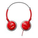 TDK ON EAR HEADPHONES ST100RD RED