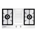 TECNO 2 GAS BURNER COOKER HOB (STAINLESS STEEL) TA 982TRSV
