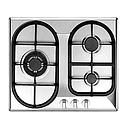UNO 3 BURNER GAS HOB (STAINLESS STEEL) UP6300TRSV