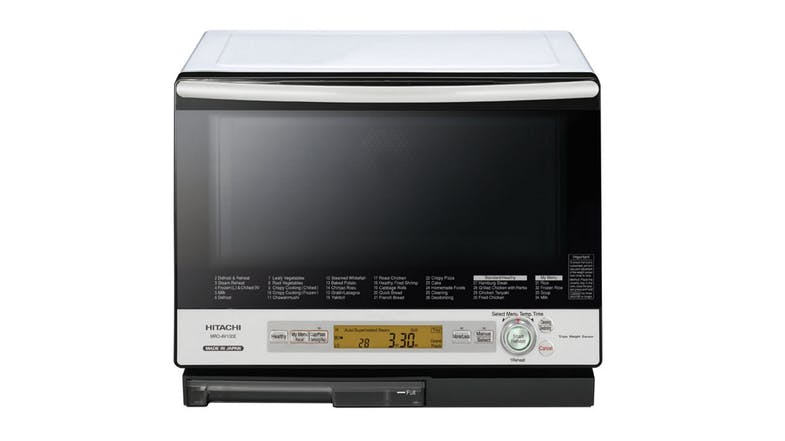 HITACHI SUPER HEATED STEAM MICROWAVE OVEN (GROSS 33L) (WHITE) MRO-AV100E