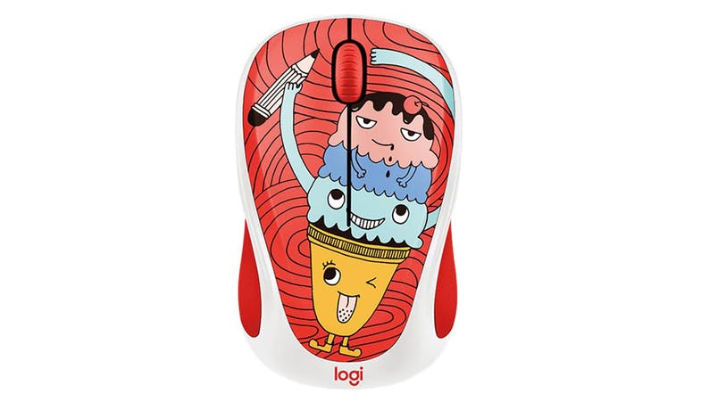 LOGITECH M238 WIRELESS MOUSE (DOODLE COLLECTION) TRIPLE SCOOP