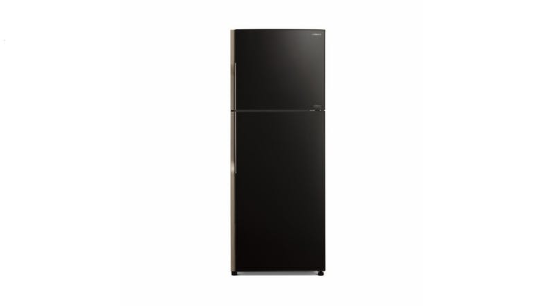 HITACHI 2 DR TOP MOUNT FREEZER REFRIGERATOR (BLACK) R-VG450P3MS-1