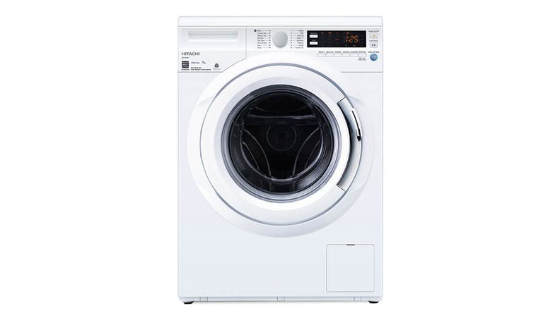 HITACHI FRONT LOAD WASHING MACHINE (9KG) (WHITE) BD-W90AV