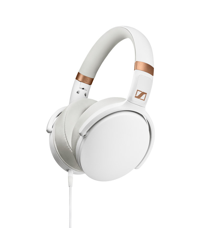 SENNHEISER OVER EAR HEADPHONES W MIC (WHITE) HD 4.30G