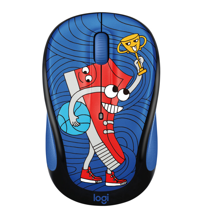 LOGITECH M238 WIRELESS MOUSE (DOODLE COLLECTION) SNEAKERHEAD 910-005058