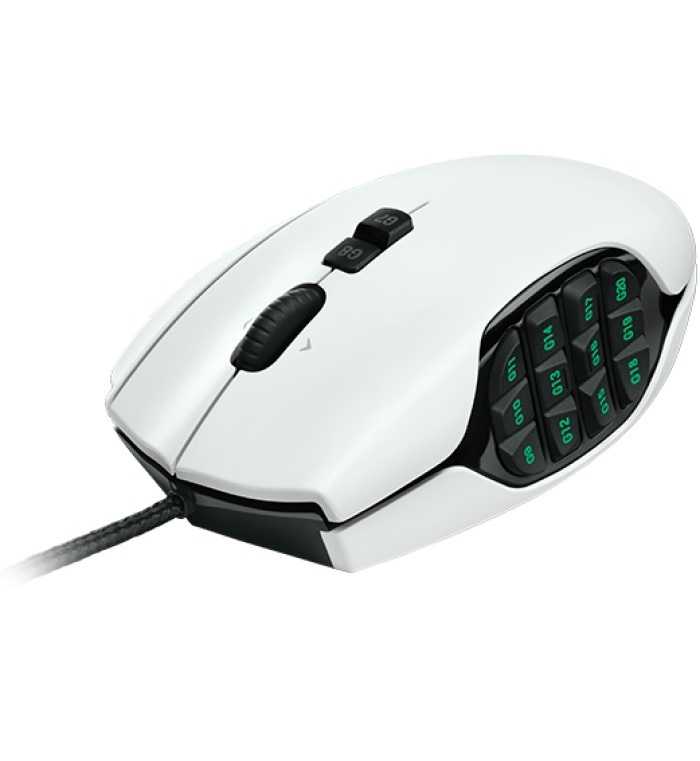 LOGITECH G600 GAMING MMO MOUSE (WHITE) 910-003542