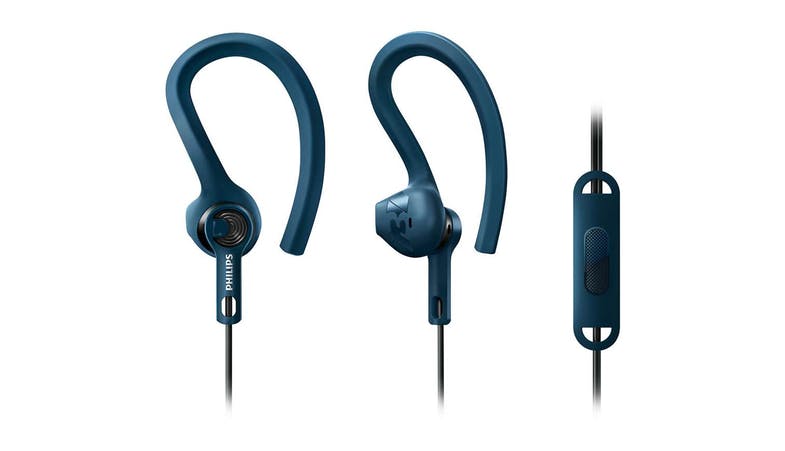 PHILIPS ACTIONFIT RUNWILD SPORTS HEADPHONES W MIC (BLUE) SHQ1405BL/00