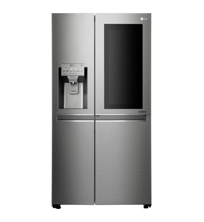LG 2 DR SIDE BY SIDE DOOR REFRIGERATOR (GROSS 668L) (NOBLE STEEL) GS-X6011NS