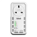 AZTECH SMART LINK HOMEPLUG AV2 1200MBPS W PASS THROUGH HL129EP