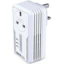 AZTECH HOMEPLUG AV 200MBPS ETHERNET ADAPTER W AC PASS THROUGH HL113EP