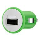 BELKIN 1X1A MICRO CAR CHARGER GREEN F8J018QEGRN