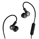 FISCHER FE-351 OMEGA TWIN EARPHONES MIC