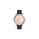 FOSSIL Q TAILOR HYBRID LEATHER SMARTWATCH (DARK NAVY) FTW1128