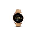 FOSSIL Q WANDER TOUCHSCREEN LEATHER SMARTWATCH (LIGHT BROWN) FTW2102