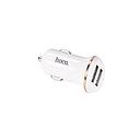 HOCO Z1 DOUBLE PORTED CAR CHARGER WHITE