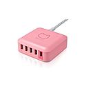 HOTWAY PROBOX 5-PORT USB CHARGER WITH QUICK CHARGE 2.0 - PINK HA2-50U5Q-PR