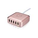 HOTWAY PROBOX 5-PORT USB CHARGER WITH QUICK CHARGE 2.0 - ROSE GOLD HA2-50U5Q-RG