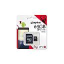 KINGSTON 64GB SD MICRO CLASS 10 SDC10G2/64GBFR