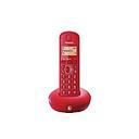 PANASONIC SINGLE DECT DIGITAL CORDLESS PHONE (RED) KX-TGB210CX