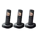 PANASONIC TRIPLE DECT DIGITAL CORDLESS PHONE (BLACK) KX-TGC313CX