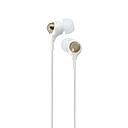 TDK CLEF R INNER EARPHONE IN WHITE / GOLD THEC200WGL