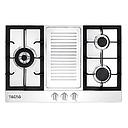 TECNO 3 GAS BURNER COOKER HOB (STAINLESS STEEL) TA 863TRSV