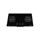 TURBO INCANTO 2 BURNER GLASS HOB (76CM) (BLACK) T7629GV-BK