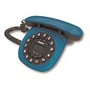 UNIDEN RETRO CORDED PHONE (BLUE) AT 8601
