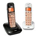 VTECH TWIN DECT CORDLESS PHONE (BLACK / WHITE) VT1091-2