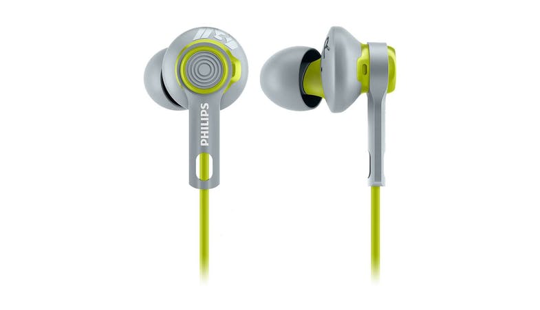 PHILIPS ACTIONFIT SHQ2300 SPORTS HEADPHONES (LIME YELLOW / WHITE) SHQ2300LF/00