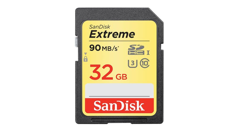 SANDISK EXTREME SDHC UHS-I MEMORY CARD (32GB) (90MB/S) SDSDXVE-032G-GNCIN