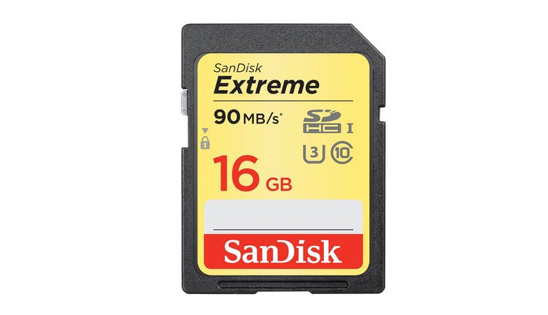 SANDISK EXTREME SDHC UHS-I MEMORY CARD (16GB) (90MB/S) SDSDXNE-016G-GNCIN