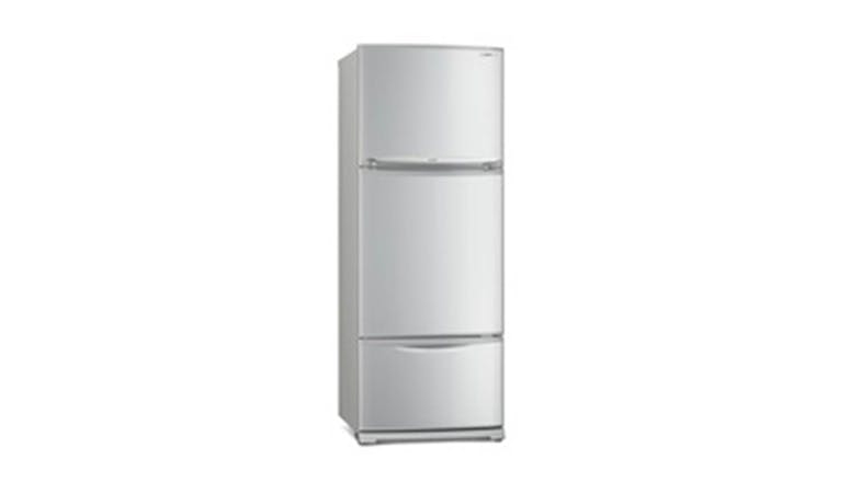 MITSUBISHI 3 DR TOP MOUNT FREEZER REFRIGERATOR (GROSS 430L) (SILVER) MR-V45EG