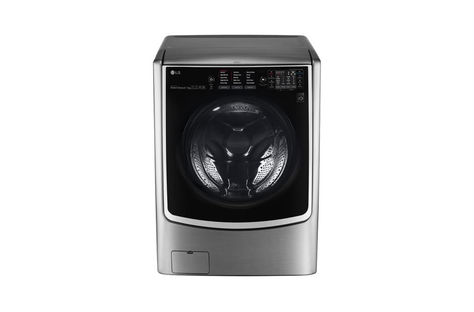 LG TWIN LOAD WASHER N DRYER (21KG / 12KG) (STAINLESS SILVER) F2721HTWV
