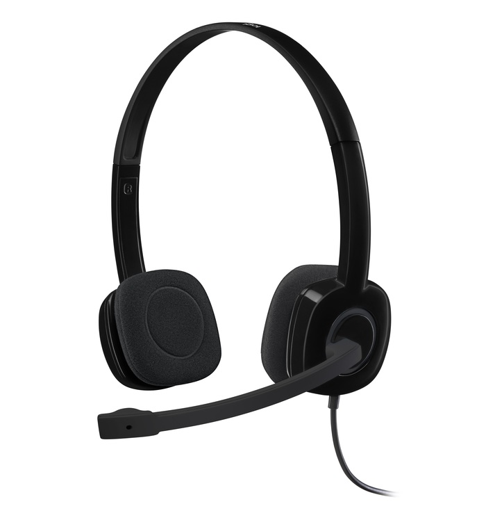 LOGITECH STEREO HEADSET H151 (BLACK) 981-000587