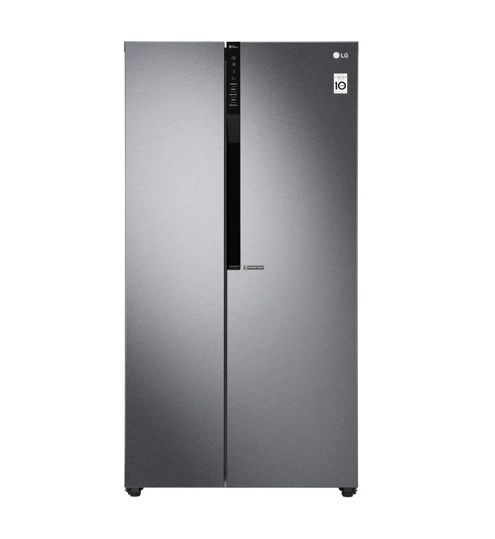 LG 2 DR SIDE BY SIDE FREEZER REFRIGERATOR (DARK GRAPITE) GS-B6181DS