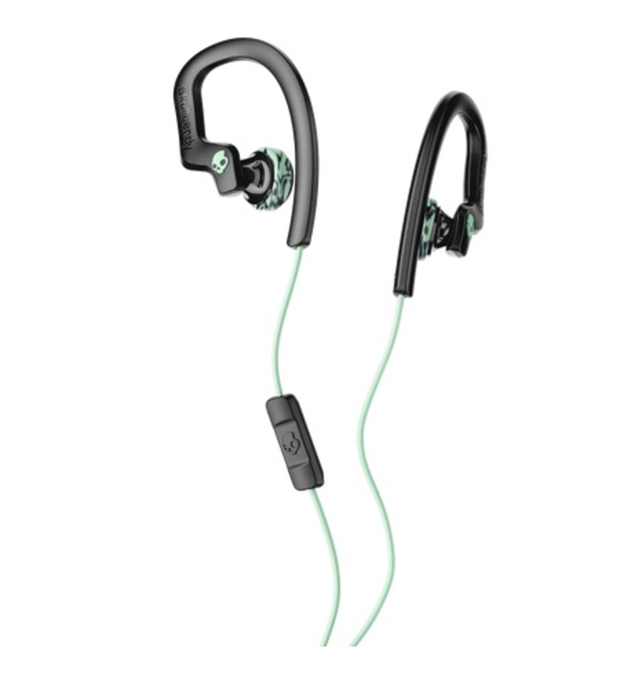 SKULLCANDY CHOPS FLEX SPORT EARBUD EARPHONE W MIC (MINT / BLACK)