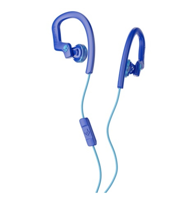 SKULLCANDY CHOPS FLEX SPORT EARBUD EARPHONE W MIC (ROYAL BLUE / SWIRL)