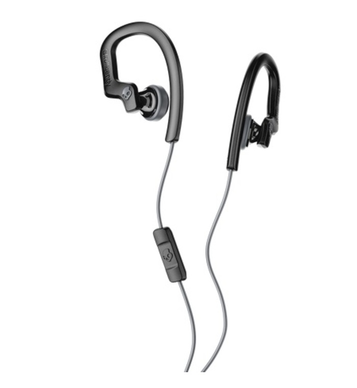 SKULLCANDY CHOPS FLEX SPORT EARBUD EARPHONE W MIC (BLACK / GRAY)