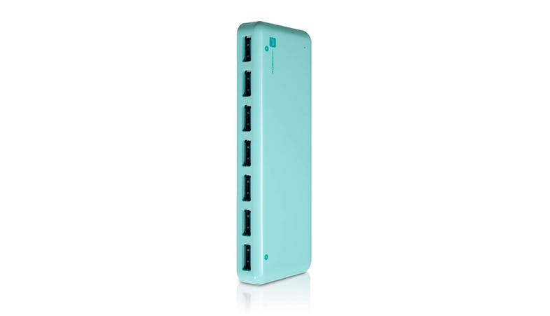 HOTWAY PROBOX 7-PORT USB 3 HUB WITH AC ADAPTER (BLUE) HH5-U37P-PB