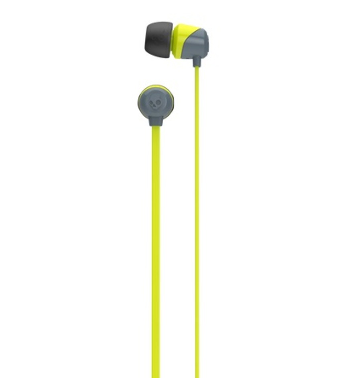 SKULLCANDY JIB WIRELESS EARBUD IN EAR EARPHONS (YELLOW)