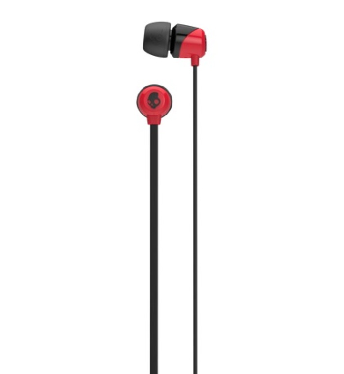 SKULLCANDY JIB WIRELESS EARBUD IN EAR EARPHONS (RED / BLACK)