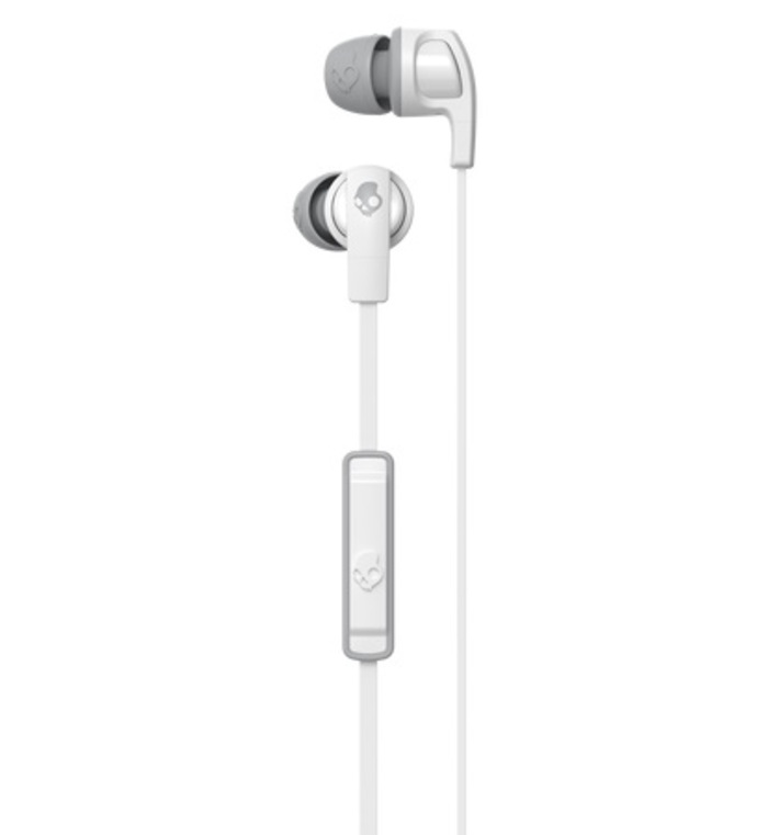 SKULLCANDY SMOKIN BUDS 2 IN EAR EARPHONES (WHITE / GRAY)