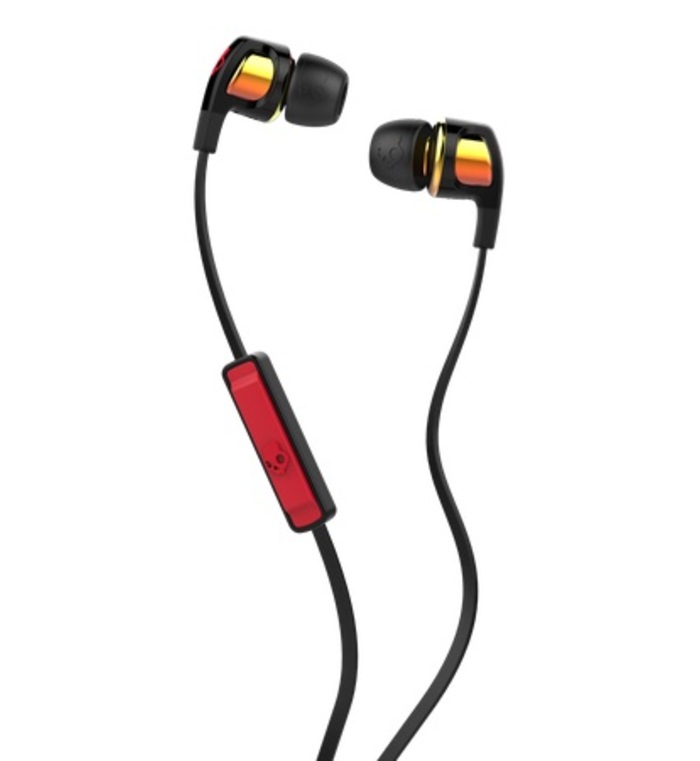 SKULLCANDY SMOKIN BUDS 2 EARPHONES (SPACED OUT IRIDIUM / BLACK)