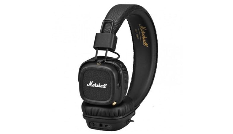 MARSHALL MAJOR II BLUETOOTH ON EAR HEADPHONE (BLACK)