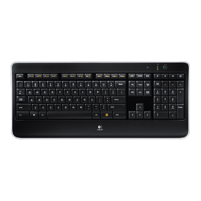 LOGITECH K800 WIRELESS ILLUMINATED KEYBOARD (BLACK) 920-002361