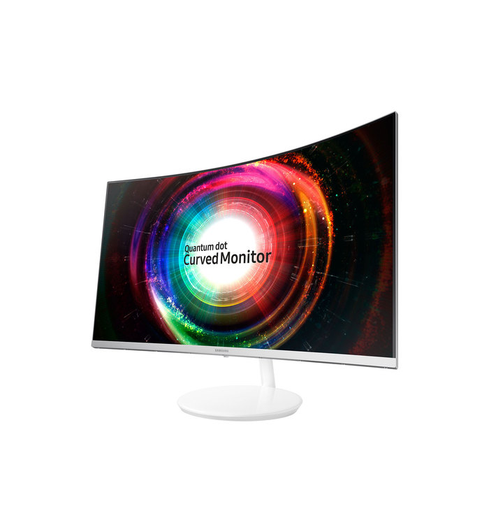 SAMSUNG 31.5IN QLED CURVED MONITOR (WHITE) LC32H711QEEXXS