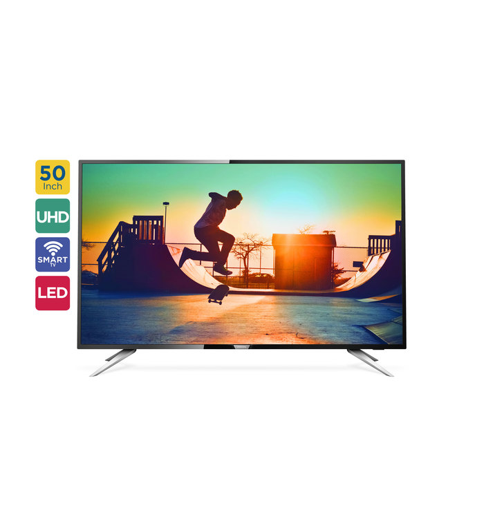 PHILIPS 6100 SERIES 50IN 4K ULTRA SLIM SMART LED TV 50PUT6102/98